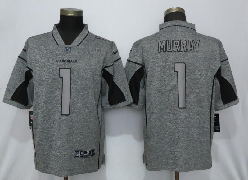 Men Arizona Cardinals #1 Murray Gray Nike Vapor Untouchable Stitched Gridiron Limited NFL Jerseys